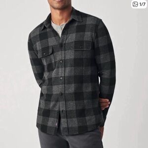 Faherty Legend Buffalo Check Flannel Button Up Shirt XL Mens